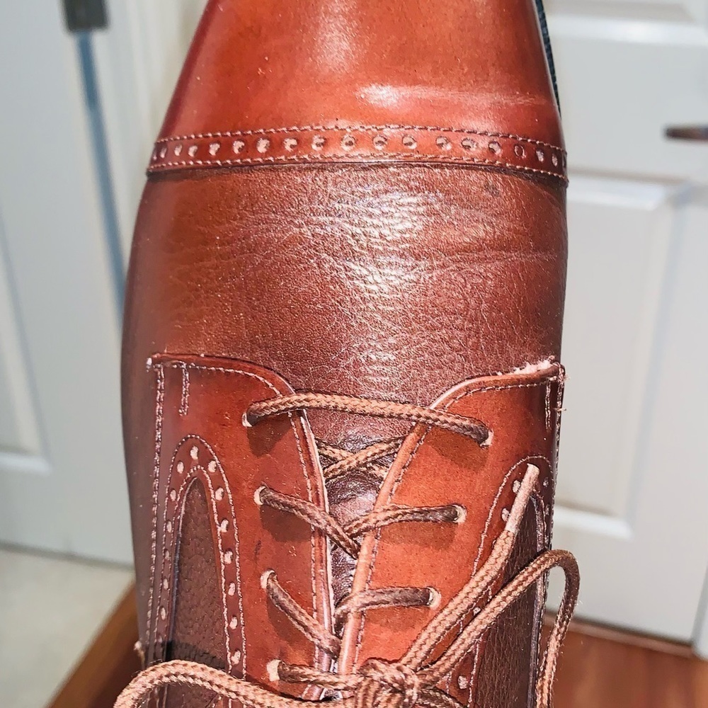 Giorgio Brutini Cap Toe Leather Oxfords. - Picture 12 of 15